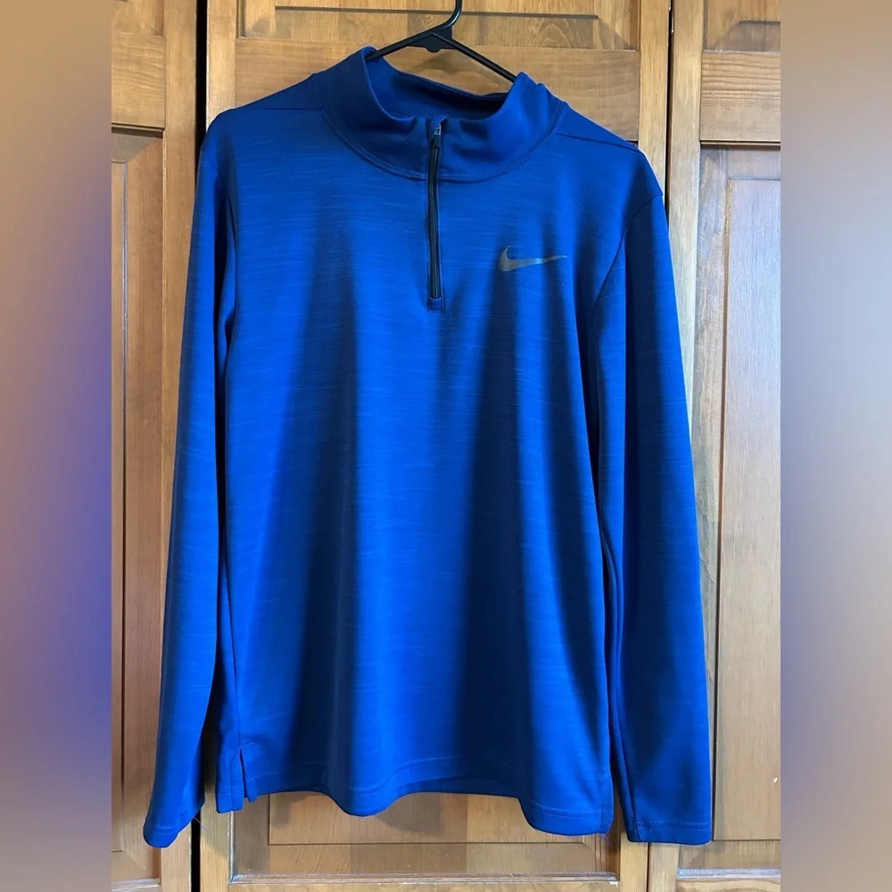 Nike Royal Blue men’s size Small Half-Zip Top
